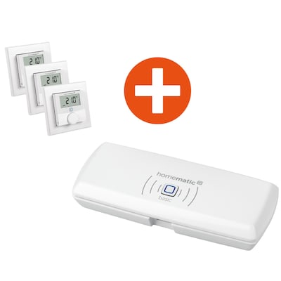 Homematic IP Wandthermostat HmIP-WTH-2 3er Pack + Access Point Basic von Homematic IP