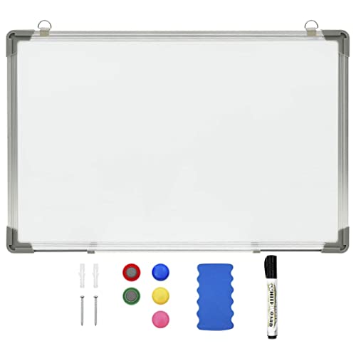 Homgoday Whiteboard, magnetisch, trocken abwischbar, 50 x 35 cm, Stahl, Möbel für Innen- und Außenbereiche, Haus und Wohnzimmer von Homgoday