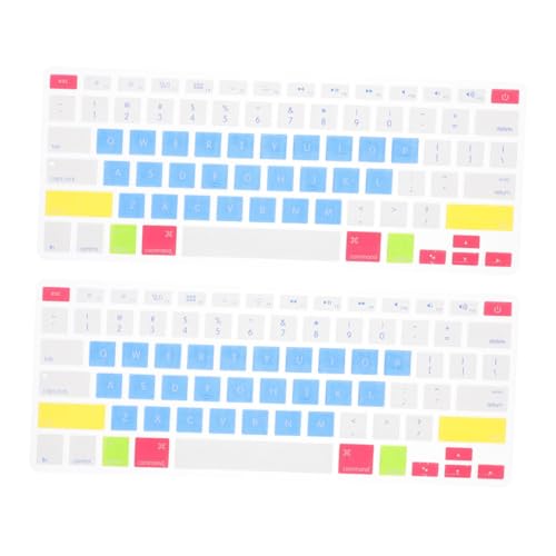 Homoyoyo 2St Tastaturfolie von Tastatur schutzfolie Laptop Tastatur Abdeckung Tastatur-Staubschutz Staubschutz für Computertastatur Laptop-Tastaturreiniger Tastaturabdeckung Kieselgel von Homoyoyo