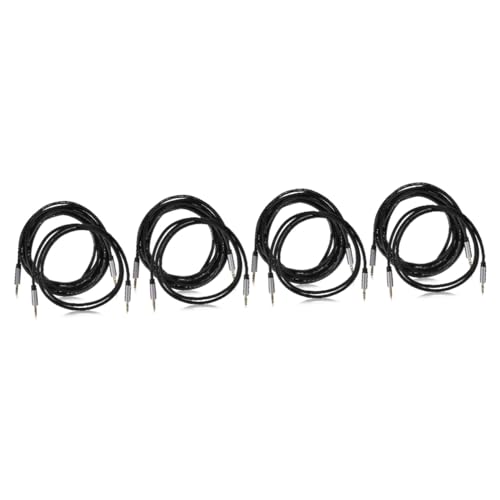 Homoyoyo 4 Sätze Speaker Cables Lautsprecherkabel Kopfhörerkabel Ohrhörer Kabel Für Elektrische Gitarre Ohrstöpsel 3,5 Mm Bis 3,5 Mm Kabel Stereokabel Sauerstofffreies Kupfer 2 Stück * 4 von Homoyoyo