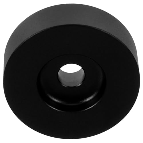 Homoyoyo Schallplattenadapter Für Plattenspieler Vinyl Adapter Für Schallplatten Stabiler Schwarzer Vinyl Zubehör Für Optimalen Musikgenuss von Homoyoyo