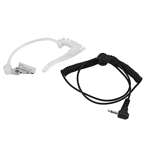 HondoKet 617-1N 3,5 mm Empfaenger/nur zuhoeren Surveillance Headset Ohrhoerer mit klaren akustischen Spule Ohrhoerer Audio-Kit von HondoKet