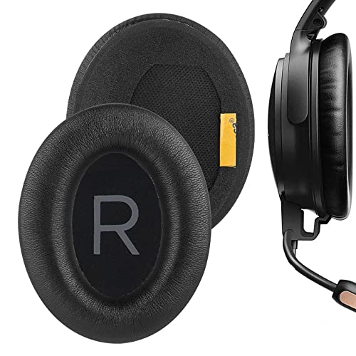 QC45 Ohrpolster Kissen Ersatz für Bose QuietComfort 45 Over-Ear Kopfhörer, kompatible QC45 Ohrpolster mit weicherem Proteinleder, Geräuschisolierung Memory Foam, Schwarz von HoneTeek