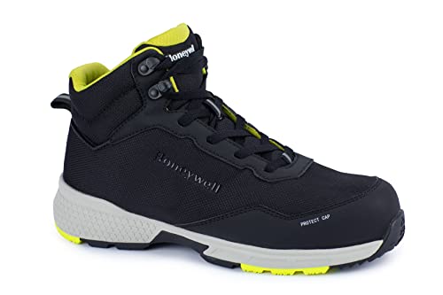 Honeywell Agile Runner S1P Arbeitsschutzschuhe für Damen und Herren, Low-Cut-Stil, 3D-Netzfutter, Gummiaußensohle, Abnutzungsindikatoren, Gelb, Größe 4 UK, 6250128-37 von Honeywell