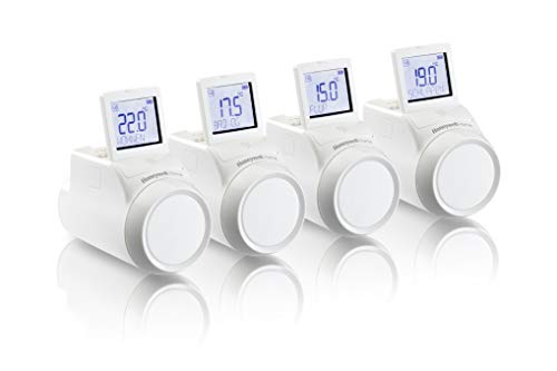 Honeywell Home evohome Heizkörperregler zur Heizungssteuerung per App und WLAN, Paket 4x HR92RT, THR0924HRT von Honeywell