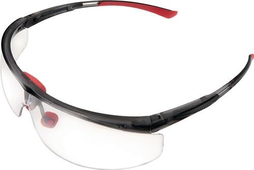 Honeywell Schutzbrille Adaptec EN 166-1FT Bügel schwarz/rot,Scheibe klar von Honeywell