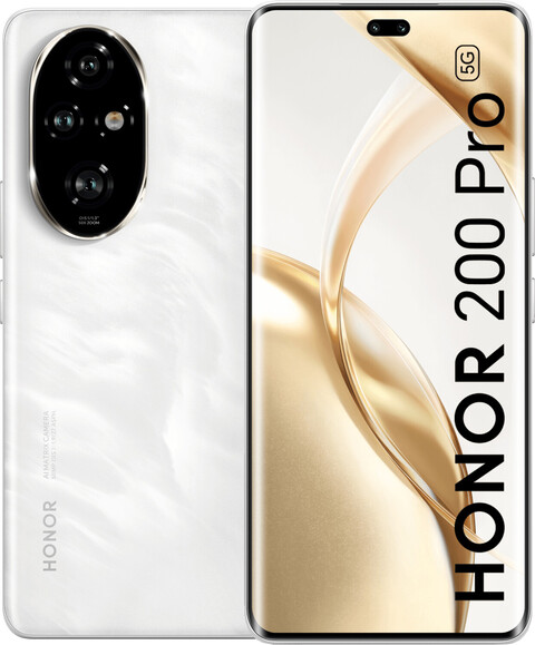 Honor 200 Pro 512GB Dual-SIM moonlight white von Honor