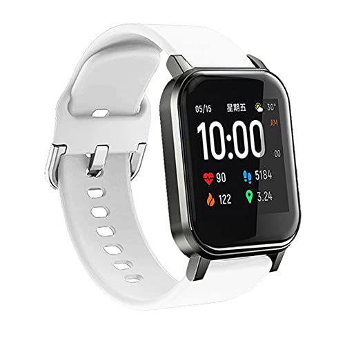 Hoopyeecase ID205L Ersatz Armband kompatibel mit LETSCOM, Letsfit, LIFEBEE und Willful Smart Watches. Weich Silikon Sport Einstellbar Ersatz Armband Band Zubehörteil Pro ID205L Smartwatch von Hoopyeecase