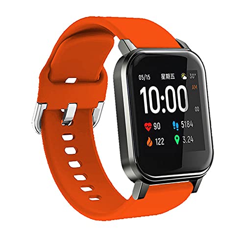 Hoopyeecase ID205L Ersatz Armband kompatibel mit LETSCOM, Letsfit, LIFEBEE und Willful Smart Watches. Weich Silikon Sport Einstellbar Ersatz Armband Band Zubehörteil Pro ID205L Smartwatch von Hoopyeecase