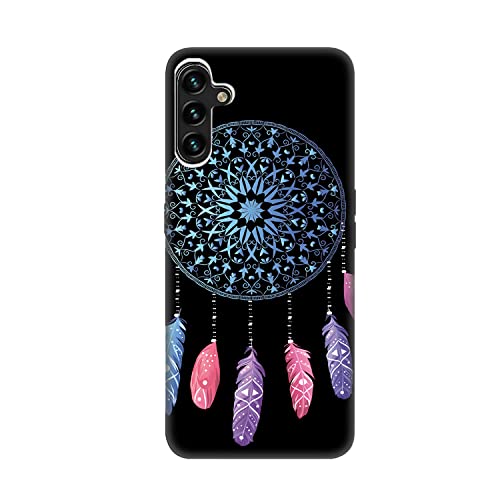 HopMore Handyhülle für Samsung Galaxy A35 5G Hülle, Schwarz Dünn Silikonhülle mit Muster Motiv, Weich TPU Slim Handytasche Stoßfest Soft Case Schutzhülle Cover für Samsung A35 5G, Traumfänger von HopMore