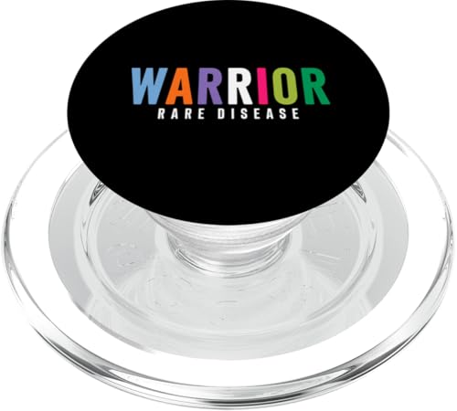 Rare Disease Warrior Shirt - Tag der seltenen Krankheiten 2025 PopSockets PopGrip für MagSafe von Hope Rare Disease Awareness Zebra Ribbon Apparel