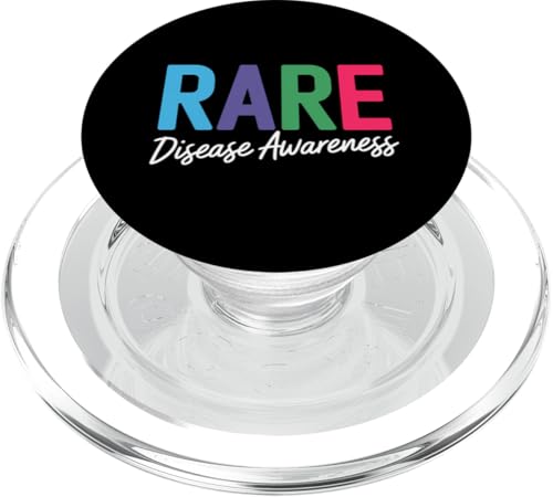 Shirt zum Bewusstsein für seltene Krankheiten – Tag für seltene Krankheiten 2025 PopSockets PopGrip für MagSafe von Hope Rare Disease Awareness Zebra Ribbon Apparel