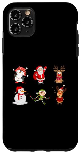 Hülle für iPhone 11 Pro Max Süßes Weihnachts-T-Shirt mit Weihnachtsmann und Rentier von Hope and daisies