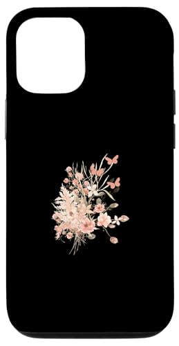 Hülle für iPhone 15 Niedliches Boho-T-Shirt mit Wildblumen mit Schmetterlingen von Hope and daisies