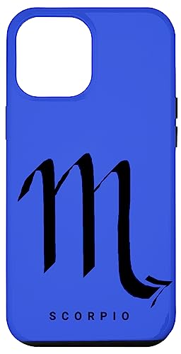 Hülle für iPhone 15 Plus Skorpion Kalligraphie Sternzeichen Horoskop Blau von Horoskop Kalligraphie