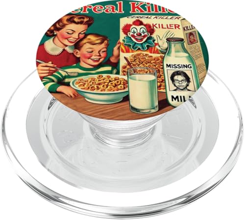 Cereal (Serial) Killer Phonetic Punk Horror Core Mid-Century PopSockets PopGrip für MagSafe von HorrorCore