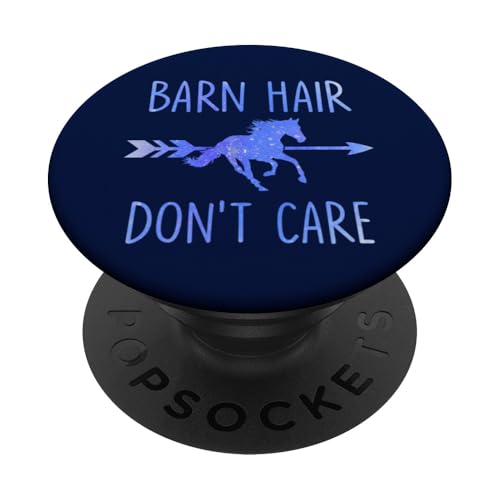 Barn Hair Don't Care Lustiges Pferd PopSockets Klebender PopGrip von Horse Lover Outfit Gifts Women Girls