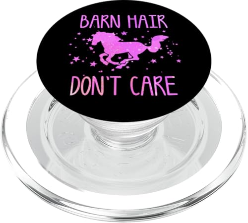 Horse Stall Hair Don't Care Lustig PopSockets PopGrip für MagSafe von Horse Lover Outfit Gifts Women Girls