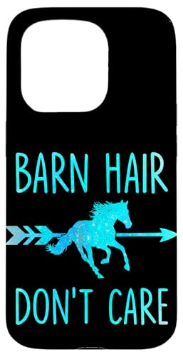 Hülle für iPhone 15 Pro Horse Stall Hair Don't Care Lustig von Horse Lover Outfit Gifts Women Girls