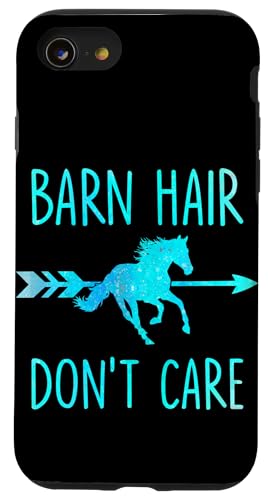 Hülle für iPhone SE (2020) / 7 / 8 Barn Hair Don't Care Lustiges Pferd von Horse Lover Outfit Gifts Women Girls