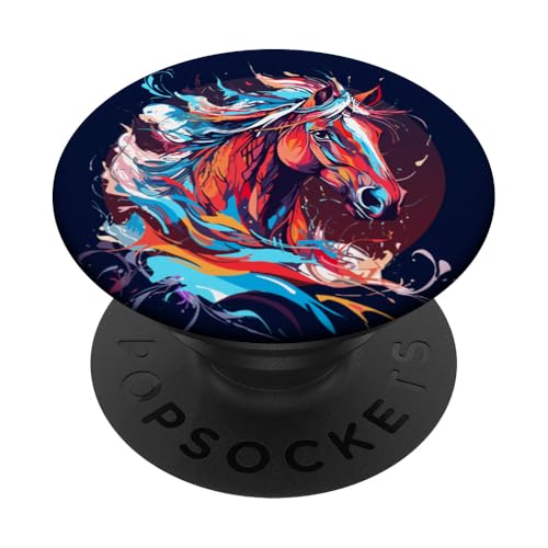 Pferd Mädchen Frauen Grafik PopSockets Klebender PopGrip von Horse Lover Outfit Gifts Women Girls