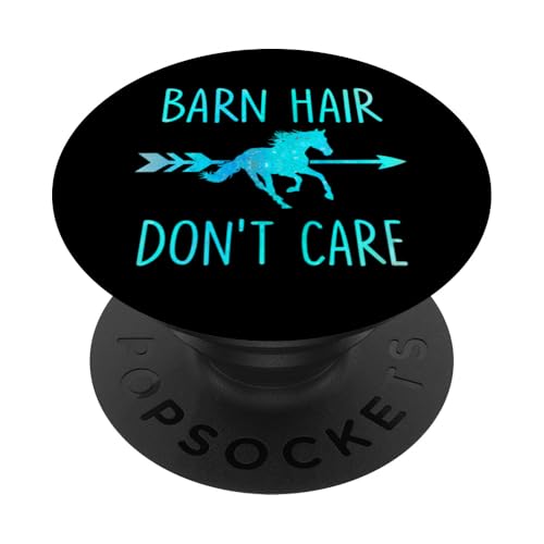 Reiten Scheune Hair Don't Care Lustiger Reiter PopSockets Klebender PopGrip von Horse Lover Outfit Gifts Women Girls