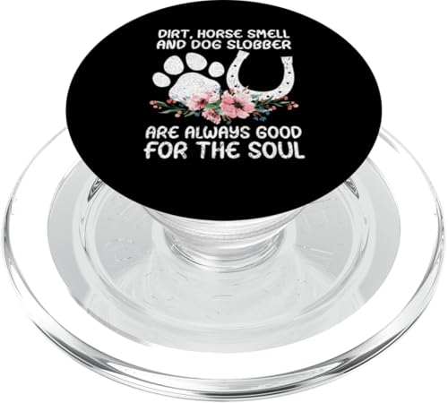 Dirt, Pferdegeruch und Hunde-Sobber, Pferdesport PopSockets PopGrip für MagSafe von Horse Lover Riding Clothes For Women And Girls