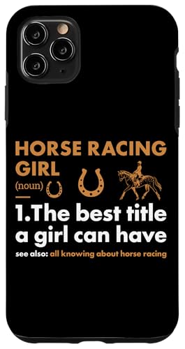 Jockey Girl Definition Pferderennen Hülle für iPhone 11 Pro Max von Horse Racing Hobby Present Jockey Apparel