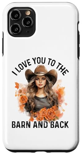 Ich liebe dich bis zur Scheune und zurück Reiten Hülle für iPhone 11 Pro Max von Horse Riding Gifts for Women & Girls