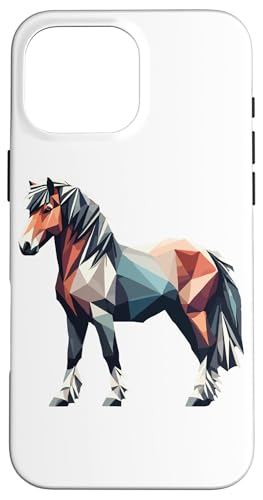 Geometric Art Pferd Reiten Reiter Pferde Hülle für iPhone 16 Pro Max von Horseback Riding Equestrian Gifts