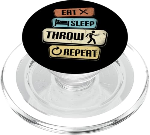 Eat Sleep Throw Repeat Stolzer lustiger Hufeisenspieler PopSockets PopGrip für MagSafe von Horseshoes Player Designs For Horseshoes Team