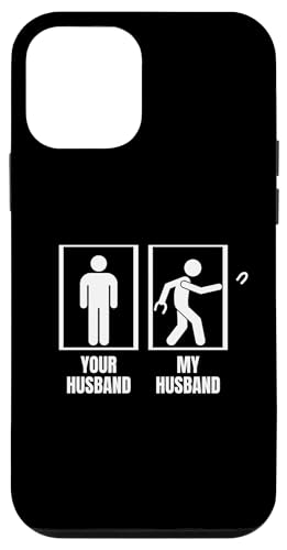 Lustiger Hufeisenspieler „Your Husband My Husband Wife“ Hülle für iPhone 12 mini von Horseshoes Player Designs For Horseshoes Team