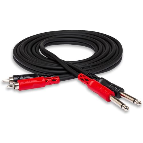 Hosa CPR-204, standard Audiokabel, Dual 1/4 Zoll TS auf Dual RCA, 4m Länge Hosa CPR-204, standard Audiokabel, Dual 1/4 Zoll TS auf Dual RCA, 4m Länge von Hosa