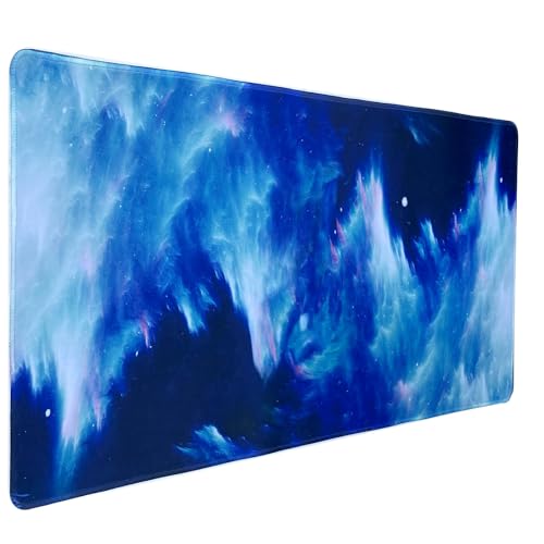 Hosimoln Gaming-Mauspad, Extended Mouse Pad Größe 90x40CM Dicke2MM,Premium-strukturiertes rutschfestes und wasserdichtes Computer-Mousepad mit genähten Kanten für Gaming/Office/Home 90x40 Splashes von Hosimoln