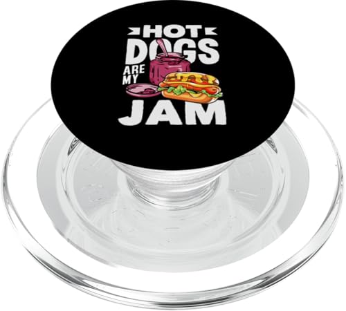 Hot Dogs Are My Jam Lustiger Hotdog PopSockets PopGrip für MagSafe von Hot Dog Enthusiasts and Hot Dog Lover Gifts