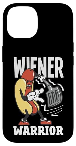 Hülle für iPhone 14 Wiener Warrior Hot Dogs Grill, lustige Kunst von Hot Dog Enthusiasts and Hot Dog Lover Gifts