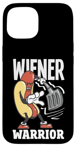 Hülle für iPhone 15 Wiener Warrior Hot Dogs Grill, lustige Kunst von Hot Dog Enthusiasts and Hot Dog Lover Gifts