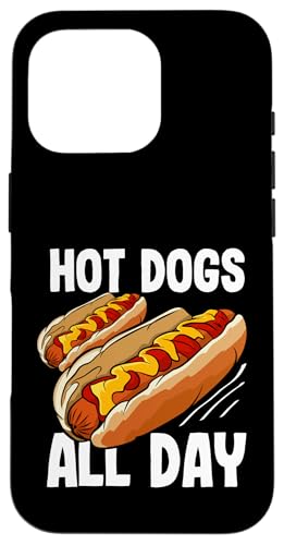 Hülle für iPhone 16 Pro Ganztägiges Grillen von Hotdog-Spaßliebhabern von Hot Dog Enthusiasts and Hot Dog Lover Gifts