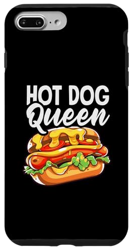 Hülle für iPhone 7 Plus/8 Plus Hot Dog Queen Lustiger Humor für Feinschmecker von Hot Dog Enthusiasts and Hot Dog Lover Gifts