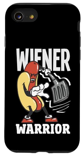 Hülle für iPhone SE (2020) / 7 / 8 Wiener Warrior Hot Dogs Grill, lustige Kunst von Hot Dog Enthusiasts and Hot Dog Lover Gifts