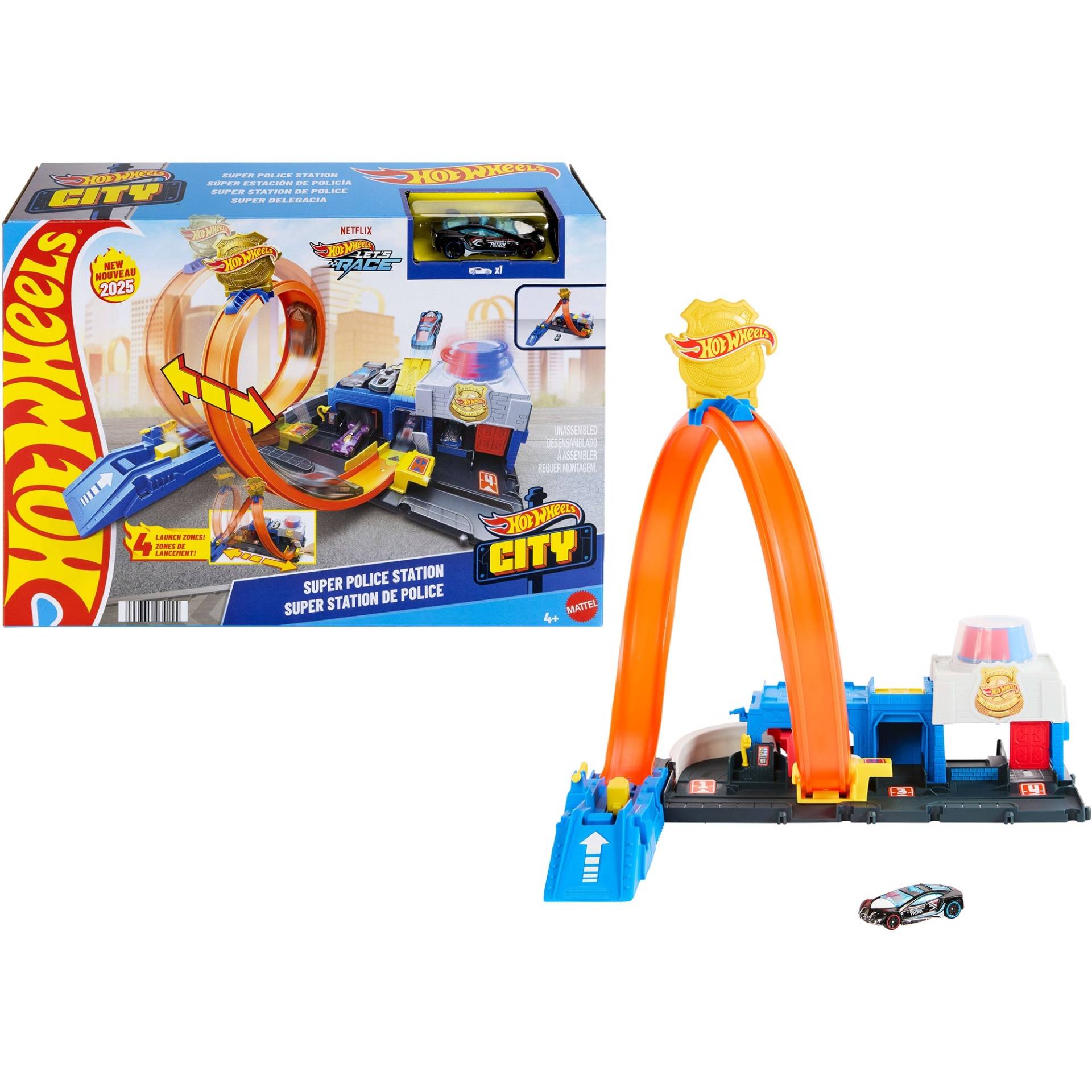 Hot Wheels City Super Polizeistation, Spielgebäude von Hot Wheels