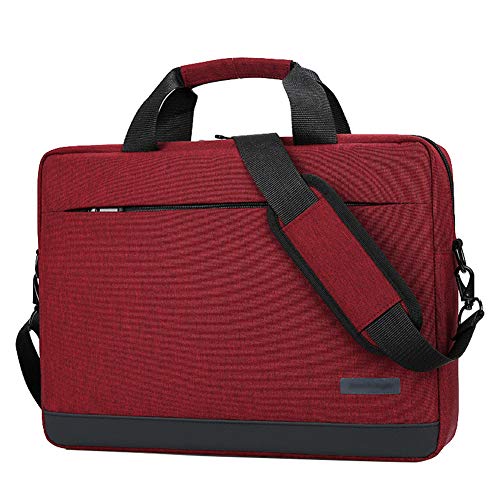 14 Zoll Laptoptasche Notebooktasche 14-15.6 Zoll, Laptop Tablet Schultertasche 360 Stoßfest Umhängetasche Computer Bag Tasche Wasserdicht mit Schultergurt,Rot,14 Zoll von HotYou