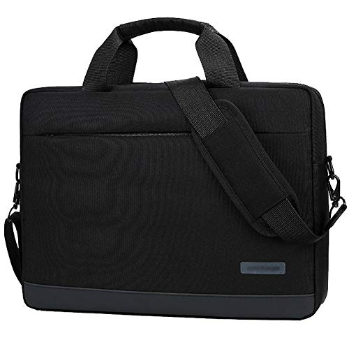 14 Zoll Laptoptasche Notebooktasche 14-15.6 Zoll, Laptop Tablet Schultertasche 360 Stoßfest Umhängetasche Computer Bag Tasche Wasserdicht mit Schultergurt,Schwarz,14 Zoll von HotYou