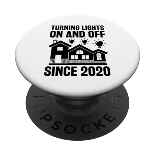 Ein- und Ausschalten der Lichter seit 2020 Hausbetreuer Hausmeister PopSockets mit austauschbarem PopGrip von House Sitting Gift For A House Sitter