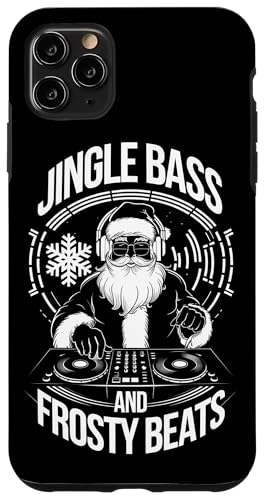 Hülle für iPhone 11 Pro Max Jingle Bass Santa DJ Rave Music Festival Raver Weihnachten von House Techno EDM Music Lover Xmas Men Women Tees