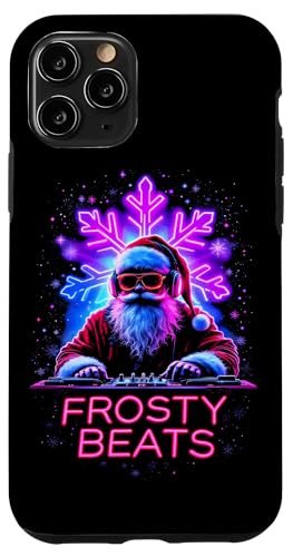 Hülle für iPhone 11 Pro Santa DJ Frost Beats Rave Weihnachtsmusikfestival von House Techno EDM Music Lover Xmas Men Women Tees