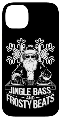 Hülle für iPhone 14 Plus Jingle Bass Santa DJ Rave Music Festival Raver Weihnachten von House Techno EDM Music Lover Xmas Men Women Tees