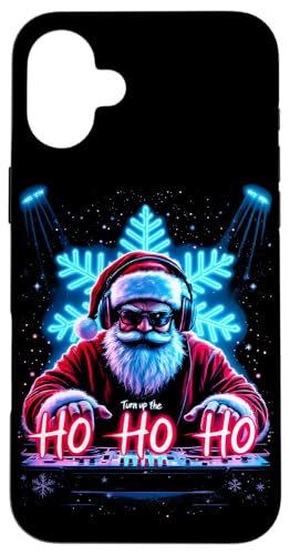 Hülle für iPhone 16 Plus Santa DJ Rave Musikfestival Raver Weihnachten von House Techno EDM Music Lover Xmas Men Women Tees