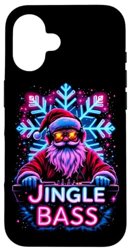 Hülle für iPhone 16 Santa DJ Rave Music Festival Jingle Bass Raver Weihnachten von House Techno EDM Music Lover Xmas Men Women Tees