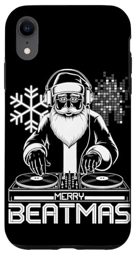 Hülle für iPhone XR Frohe Beatmas Santa DJ Rave Musikfestival Raver Weihnachten von House Techno EDM Music Lover Xmas Men Women Tees